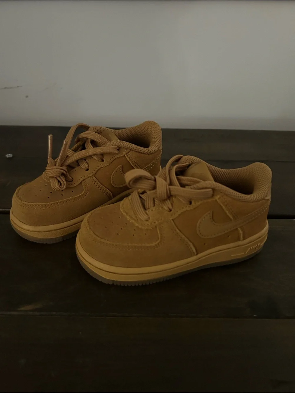 Nike Suede Sneakers in Tan Toddler 7C